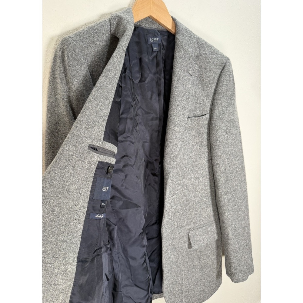 J Crew Blazer Mens 36R Ludlow Wool Moon Yorkshire Tweed Sport Coat Gray Classic - Picture 3 of 10